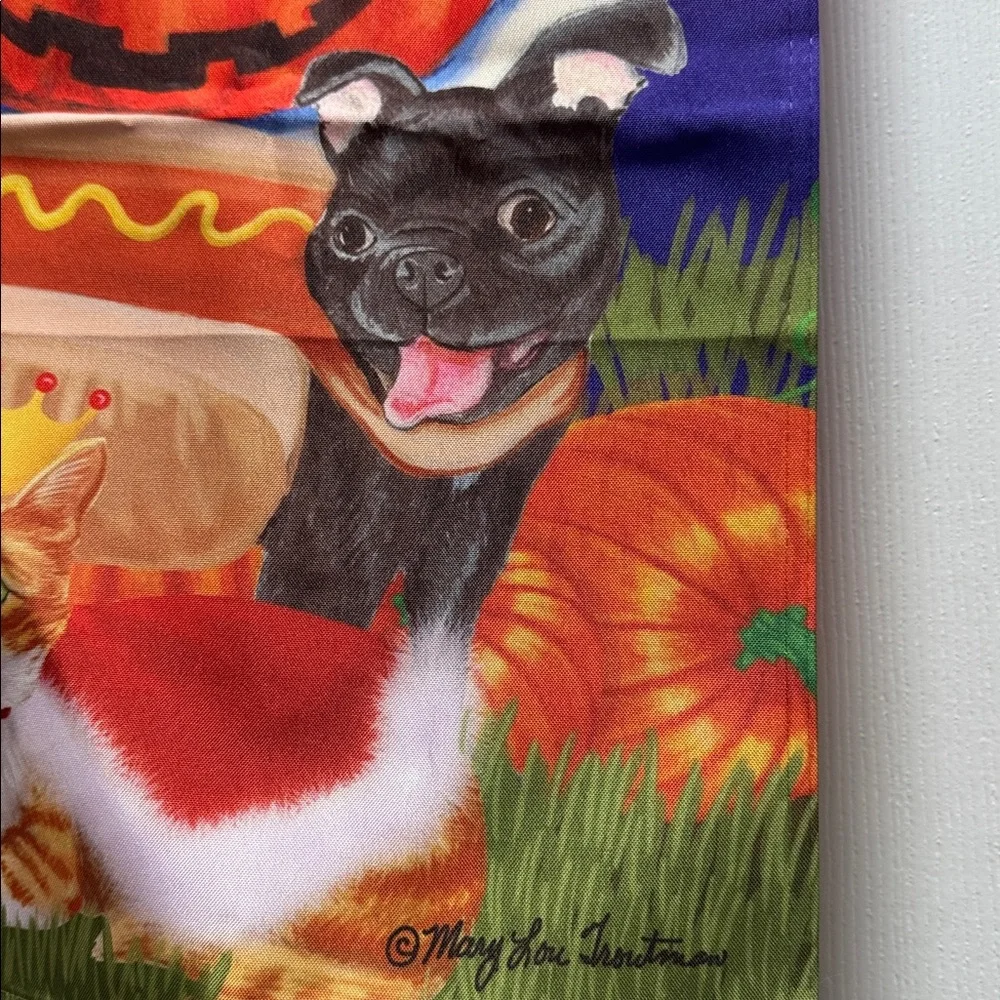 Briarwood Lane Flag Dogs and Cats dressed up for Halloween 39” by 28”